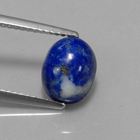 Lapislazzuli naturale blu da 2,98 ct, taglio ovale, opaco