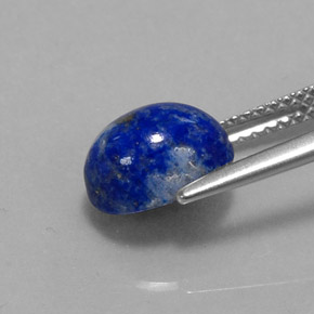 Lapislazzuli naturale blu da 2,98 ct, taglio ovale, opaco