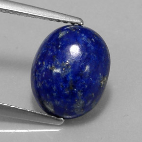Lapislazzuli naturale blu da 4,23 ct, taglio ovale, opaco