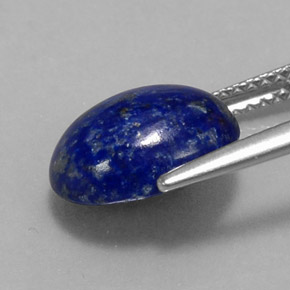Lapislazzuli naturale blu da 4,23 ct, taglio ovale, opaco