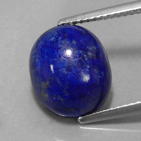 Lapislazzuli naturale blu da 5,56 ct, taglio ovale, opaco