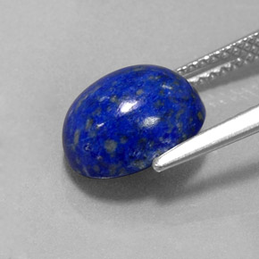 Lapislazzuli naturale blu da 3,73 ct, taglio ovale, opaco