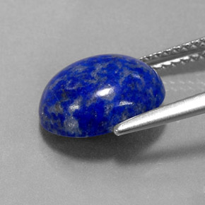 Lapislazzuli naturale blu da 3,72 ct, taglio ovale, opaco