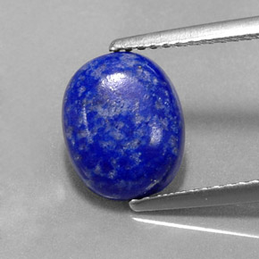 Lapislazzuli naturale blu da 2,76 ct, taglio ovale, opaco
