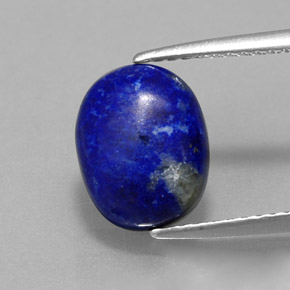 Lapislazzuli naturale blu da 2,82 ct, taglio ovale, opaco