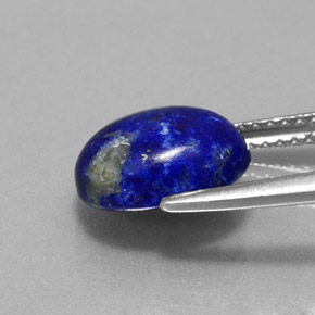 Lapislazzuli naturale blu da 2,82 ct, taglio ovale, opaco