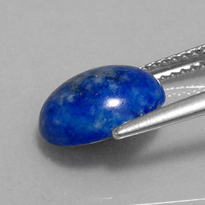 Lapislazzuli naturale blu da 3,04 ct, taglio ovale, opaco