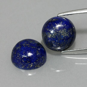 Lapislazzuli naturale blu da  ct, taglio rotondo, opaco