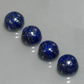 Lapislazzuli naturale blu da  ct, taglio rotondo, opaco