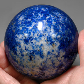 Lapislazzuli naturale blu da 2500,00 ct, sfera / palla, opaco