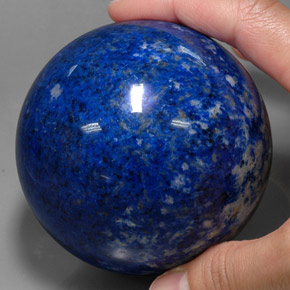 Lapislazzuli naturale blu da 2500,00 ct, sfera / palla, opaco