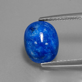 Lapislazzuli naturale blu da 3,62 ct, taglio ovale, opaco