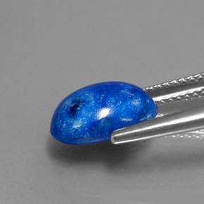 Lapislazzuli naturale blu da 3,62 ct, taglio ovale, opaco
