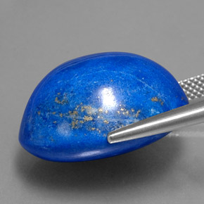 Lapislazzuli naturale blu da 29,54 ct, taglio ovale, opaco