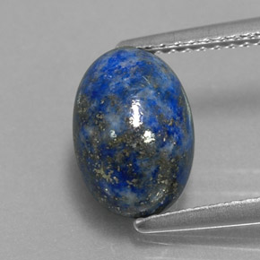 Lapislazzuli naturale blu da 3,52 ct, taglio ovale, opaco