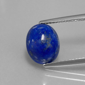 Lapislazzuli naturale blu da 3,50 ct, taglio ovale, opaco