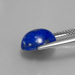 Lapislazzuli naturale blu da 3,50 ct, taglio ovale, opaco