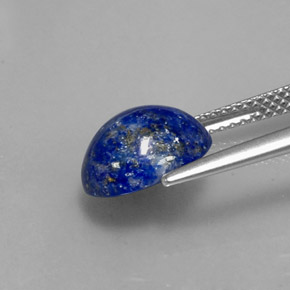 Lapislazzuli naturale blu da 3,38 ct, taglio ovale, opaco