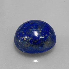 Lapislazzuli naturale blu da 6,36 ct, taglio ovale, opaco