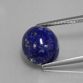 Lapislazzuli naturale blu da 4,56 ct, taglio ovale, opaco