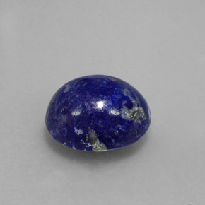 Lapislazzuli naturale blu da 4,56 ct, taglio ovale, opaco