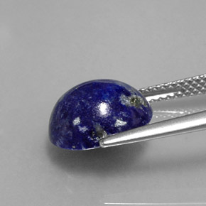 Lapislazzuli naturale blu da 4,56 ct, taglio ovale, opaco