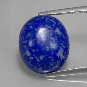 Lapislazzuli naturale blu da 8,81 ct, taglio ovale, opaco