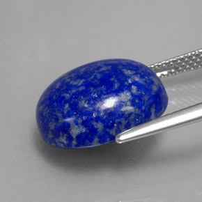 Lapislazzuli naturale blu da 8,81 ct, taglio ovale, opaco