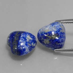 Lapislazzuli naturale blu da  ct, a forma di cuore, opaco