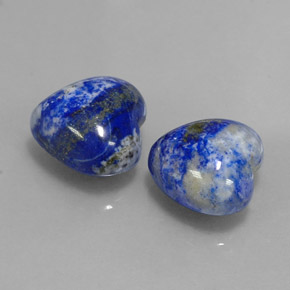 Lapislazzuli naturale blu da  ct, a forma di cuore, opaco