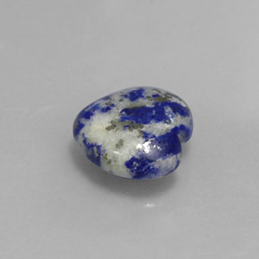 Lapislazzuli naturale blu da 3,29 ct, a forma di cuore, opaco