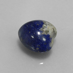 Lapislazzuli naturale blu da 4,64 ct, a forma di cuore, opaco