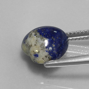 Lapislazzuli naturale blu da 4,64 ct, a forma di cuore, opaco