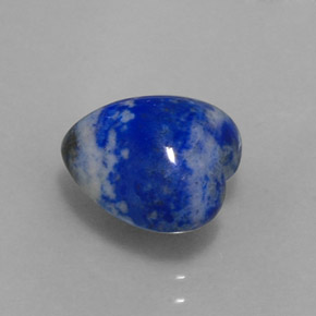 Lapislazzuli naturale blu da 4,39 ct, a forma di cuore, opaco