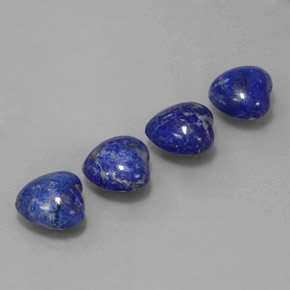 Lapislazzuli naturale blu da  ct, a forma di cuore, opaco