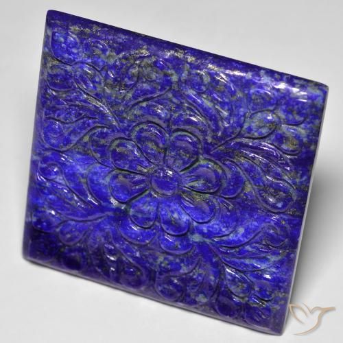 Lapislazzuli naturale blu da 60,30 ct, forma fantasia, opaco