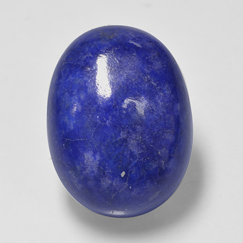 Lapislazzuli naturale blu da 9,84 ct, taglio ovale, opaco