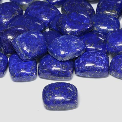 Lapislazzulo Blu Navy Intenso naturale da 4.59 ct, Cuscino, Opaco