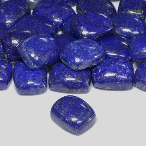 Lapislazzulo Blu Navy Intenso naturale da 4.59 ct, Cuscino, Opaco