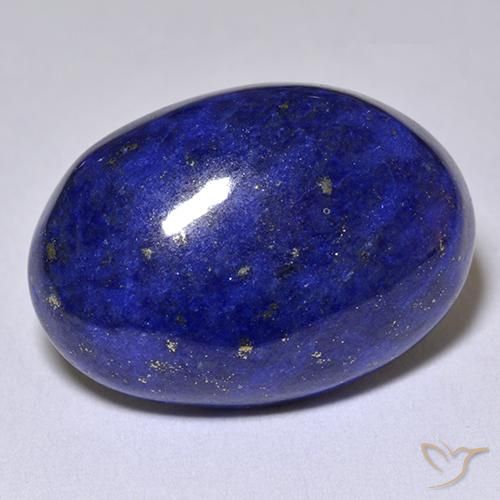 Lapislazzuli naturale blu da 10,71 ct, taglio ovale, opaco