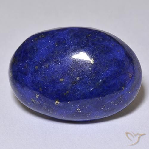 Lapislazzuli naturale blu da 10,71 ct, taglio ovale, opaco