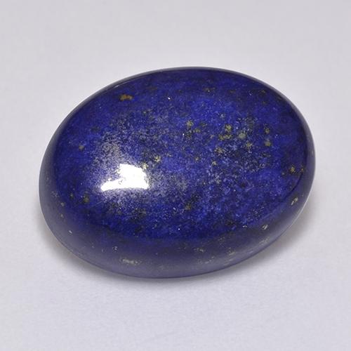 Lapislazzuli blu molto profondo naturale da 11,51 ct, taglio ovale, opaco