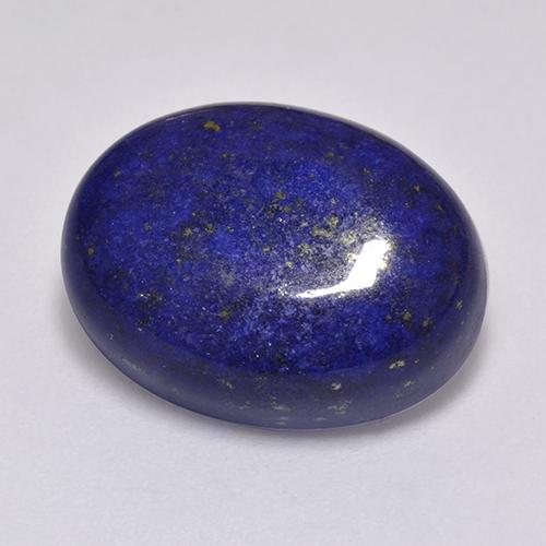 Lapislazzuli blu molto profondo naturale da 11,51 ct, taglio ovale, opaco
