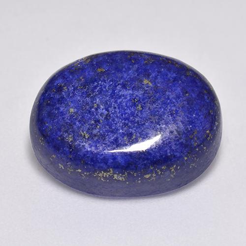 Lapislazzuli naturale blu da 14,45 ct, taglio ovale, opaco