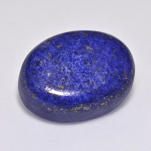 Lapislazzuli naturale blu da 14,45 ct, taglio ovale, opaco