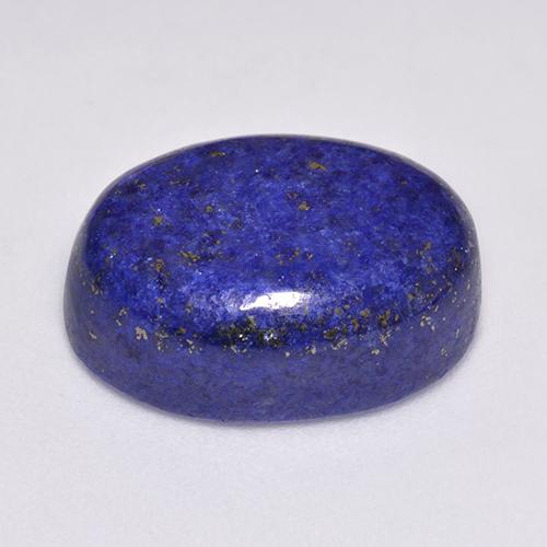 Lapislazzuli naturale blu da 14,45 ct, taglio ovale, opaco