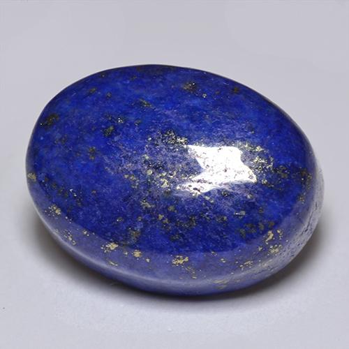 Lapislazzuli naturale blu da 14,49 ct, taglio ovale, opaco