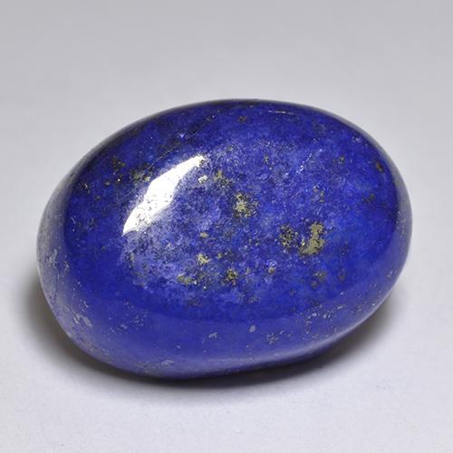 Lapislazzuli naturale blu da 12,72 ct, taglio ovale, opaco