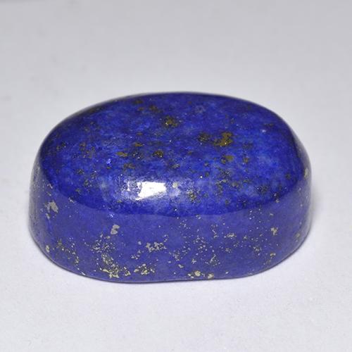 Lapislazzuli naturale blu da 12,72 ct, taglio ovale, opaco