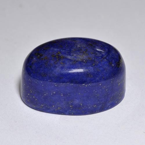 Lapislazzulo Blu scuro naturale da 11.72 ct, Taglio ovale, Opaco